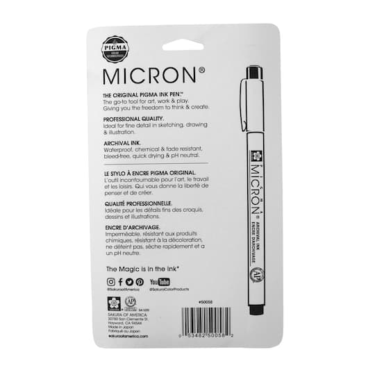 Micron® Black Fine & Bold Line Ink Pens, 6ct.